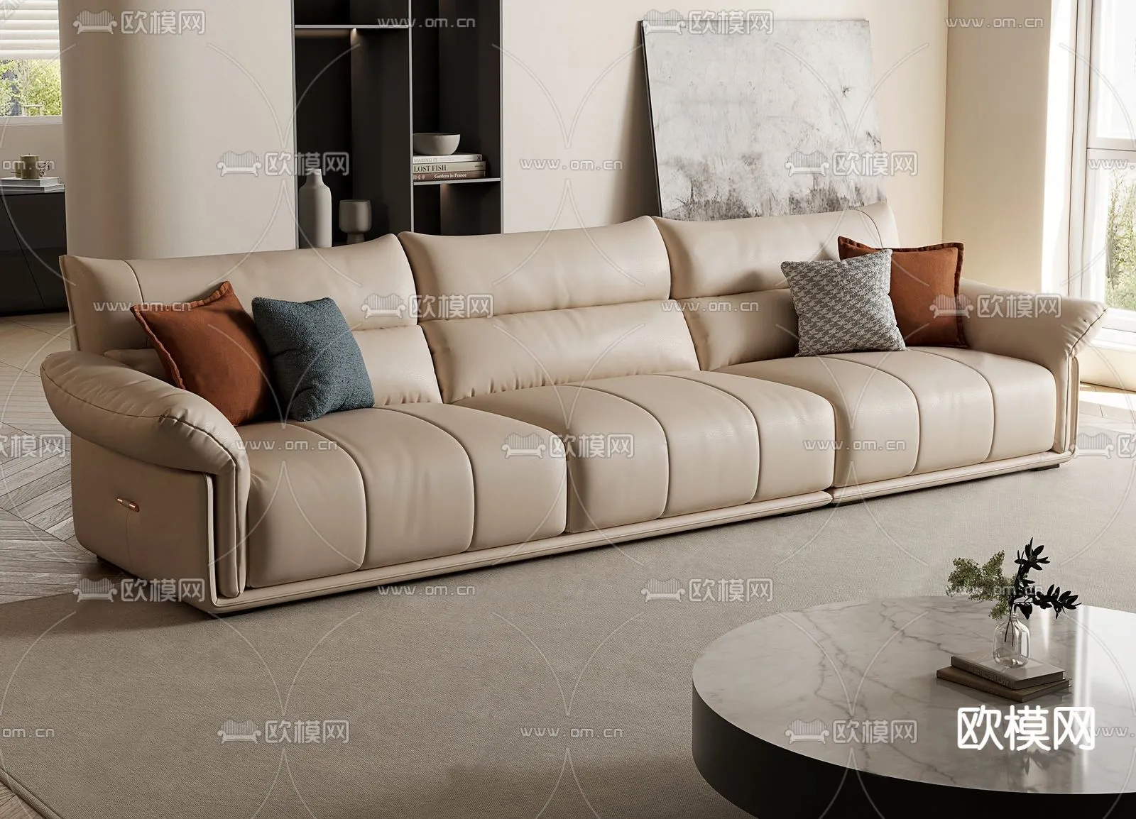 FURNITURE – SOFA – 3D Model For Interior Design – 11146
