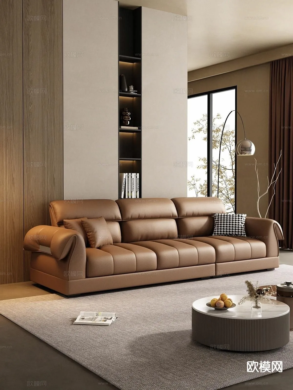 FURNITURE – SOFA – 3D Model For Interior Design – 11166