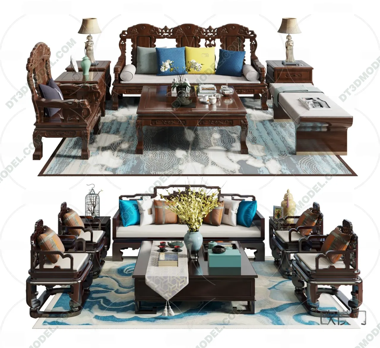 FURNITURE – SOFA – 3D Model For Interior Design – 11179