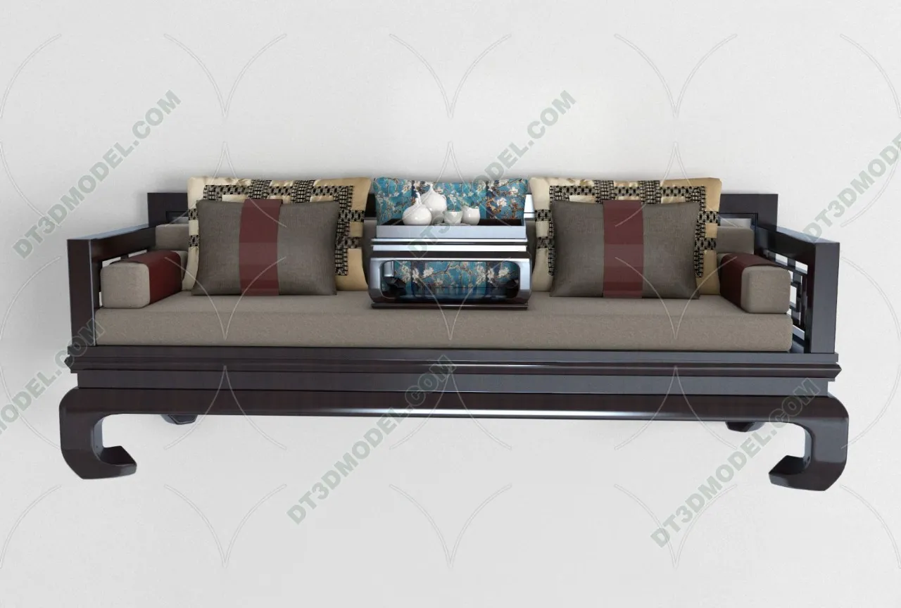 FURNITURE – SOFA – 3D Model For Interior Design – 11183