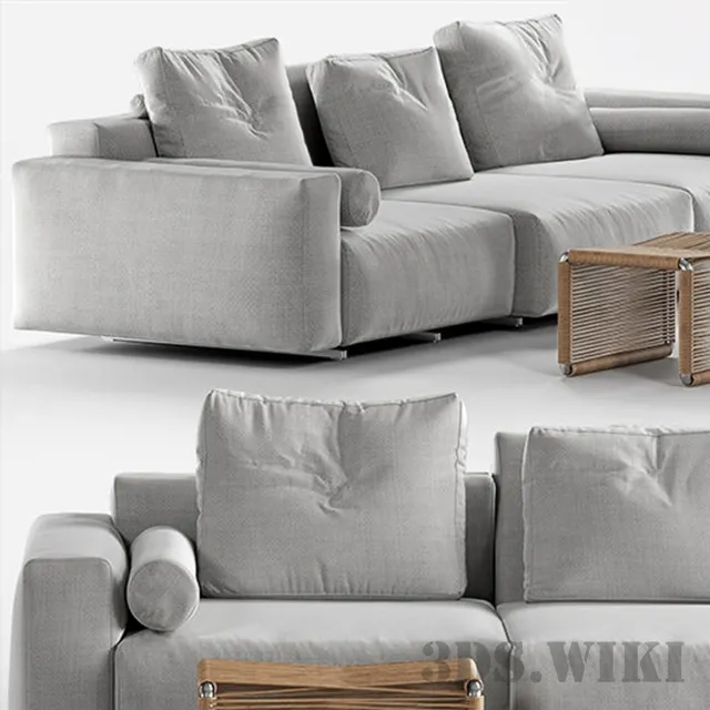 furniture – Sofa and  table 3D Model