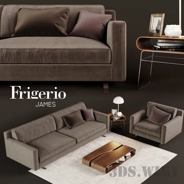 furniture – sofa and table 3D Model