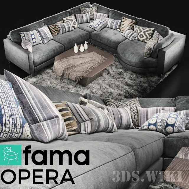 furniture – Sofa Fama Opera 3D Model
