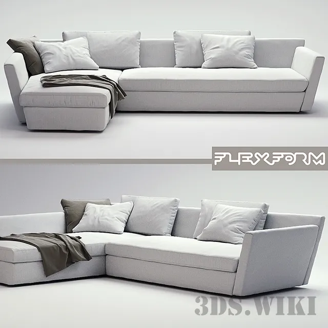 furniture – Sofa Flexform Adagio 3D Model