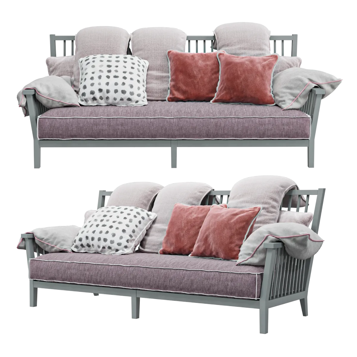 furniture – Sofa Gervasoni gray 2 3D Model furniture – Sofa Gervasoni gray 2 3D Model