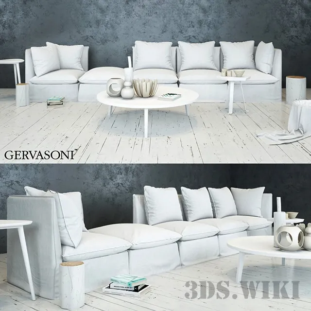 furniture – Sofa Ghost By Gervasoni 3D Model