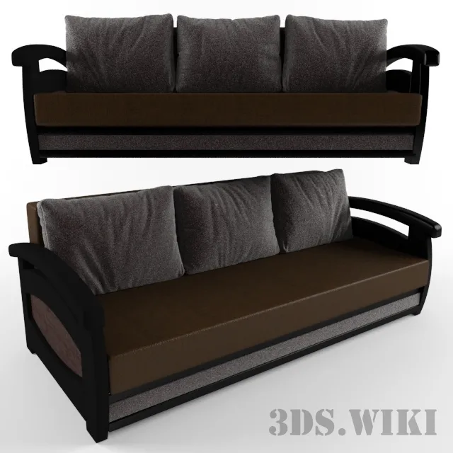 furniture – Sofa is Prague (eurobook) 3D Model