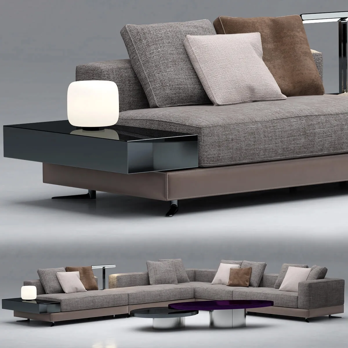furniture – Sofa minotti sofas white 3D Model