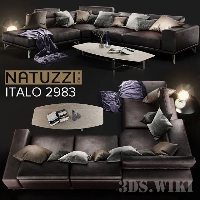 furniture – Sofa Natuzzi Italo 3D Model furniture – Sofa Natuzzi Italo 3D Model