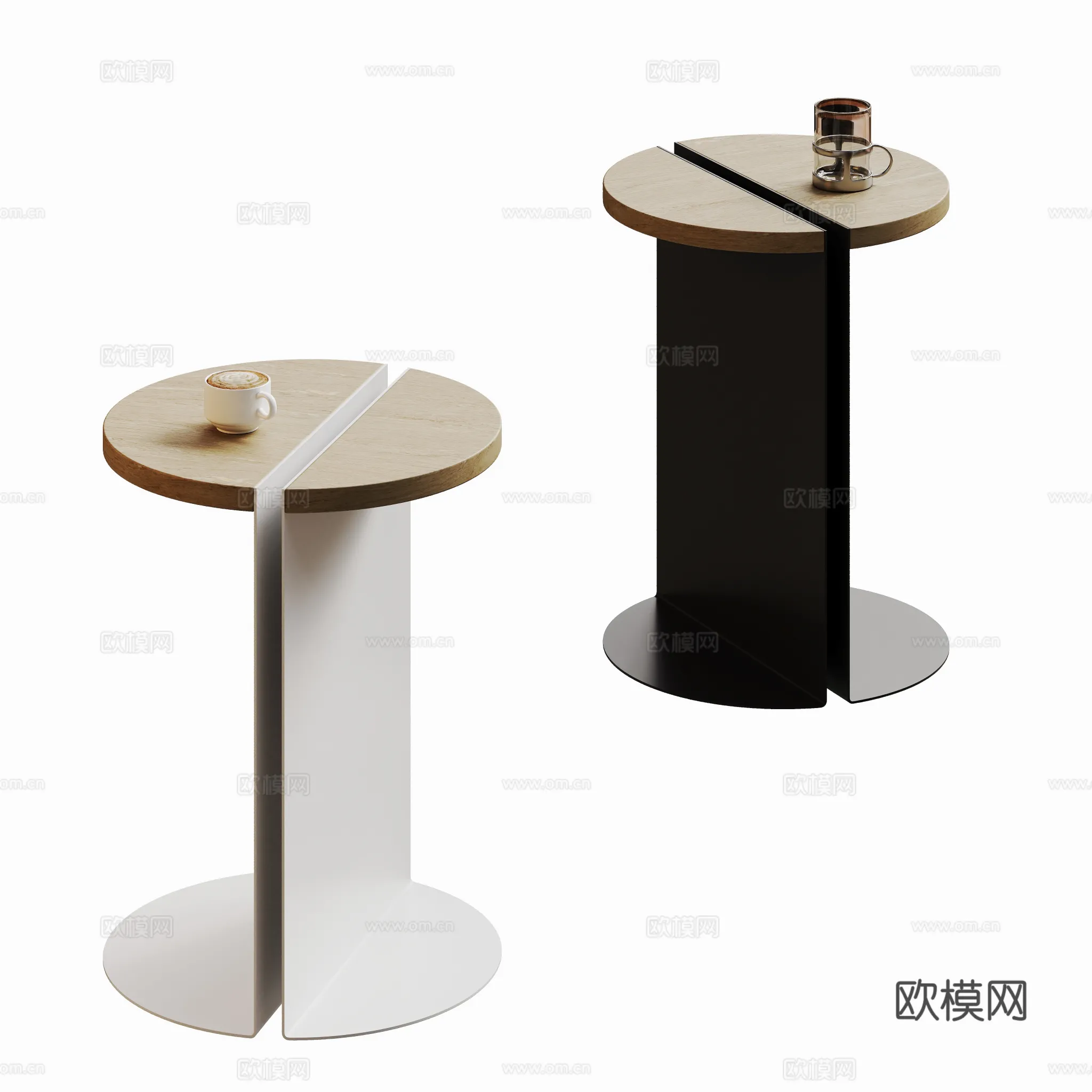 FURNITURE – SOFA TABLE – 3D Model For Interior Design – 319