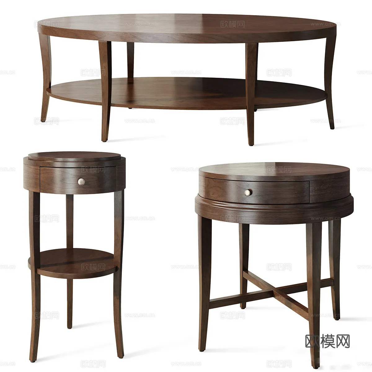 FURNITURE – SOFA TABLE – 3D Model For Interior Design – 354