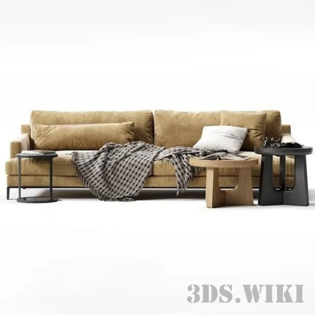 furniture – Sofa with table 3D Model
