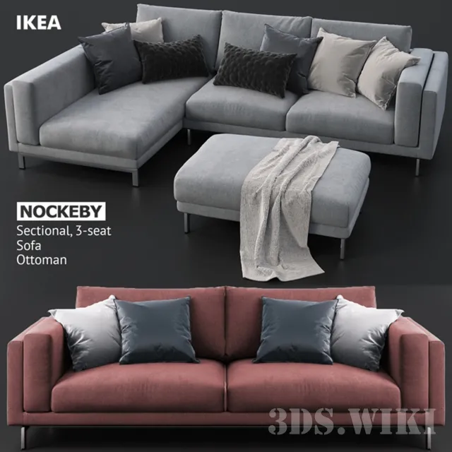 furniture – Sofas and ottoman 3D Model