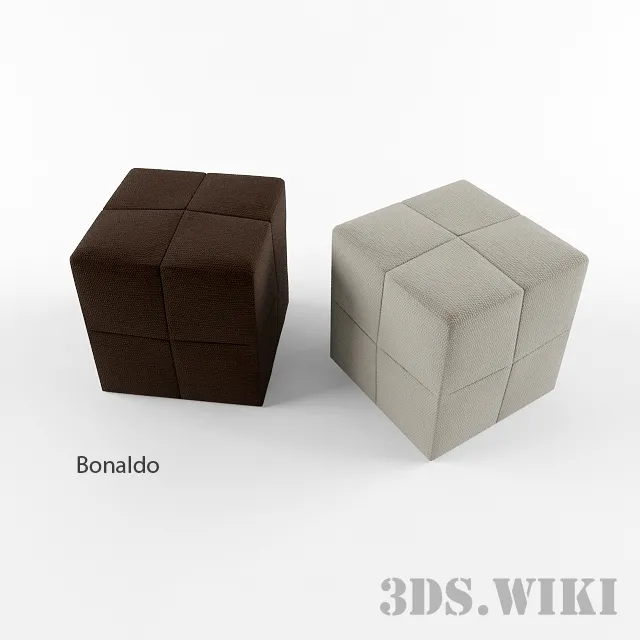 furniture – Square Italian ottomans Bonaldo 3D Model furniture – Square Italian ottomans Bonaldo 3D Model