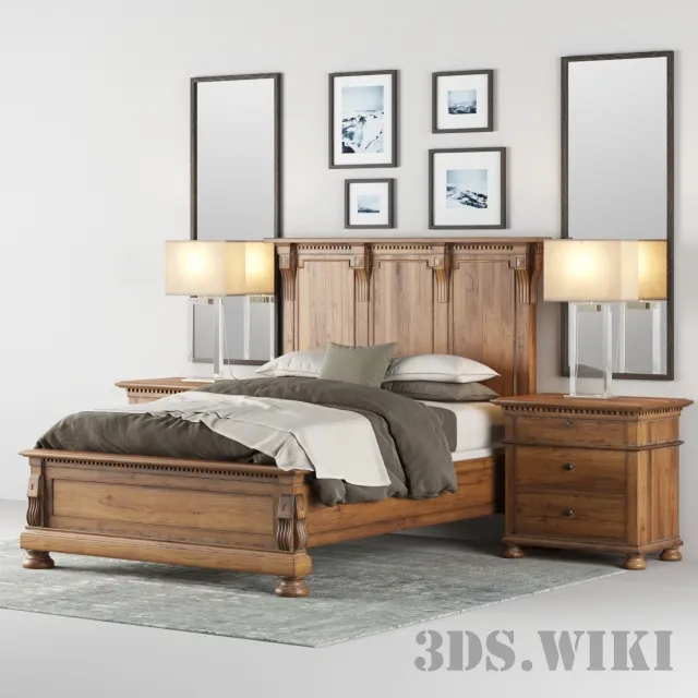 furniture – ST.JAMES PANEL BED 3D Model furniture – ST.JAMES PANEL BED 3D Model
