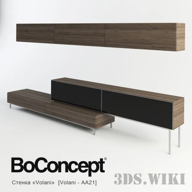 furniture – Stand and wall Volani BoConcept 3D Model