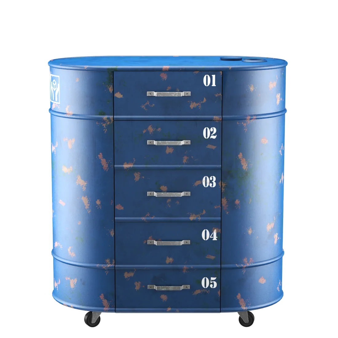 furniture – Stand on wheels Loft Vintage 3D Model