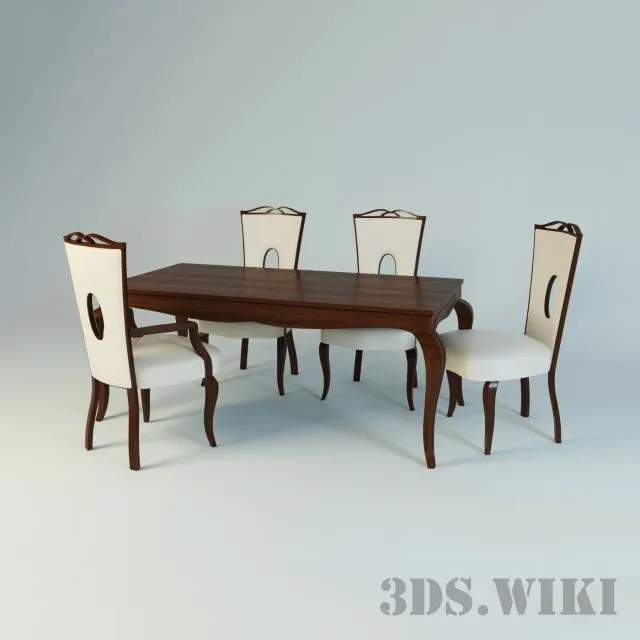 furniture – Stilema dining table and chairs – My Classic Dream 3D Model furniture – Stilema dining table and chairs – My Classic Dream 3D Model