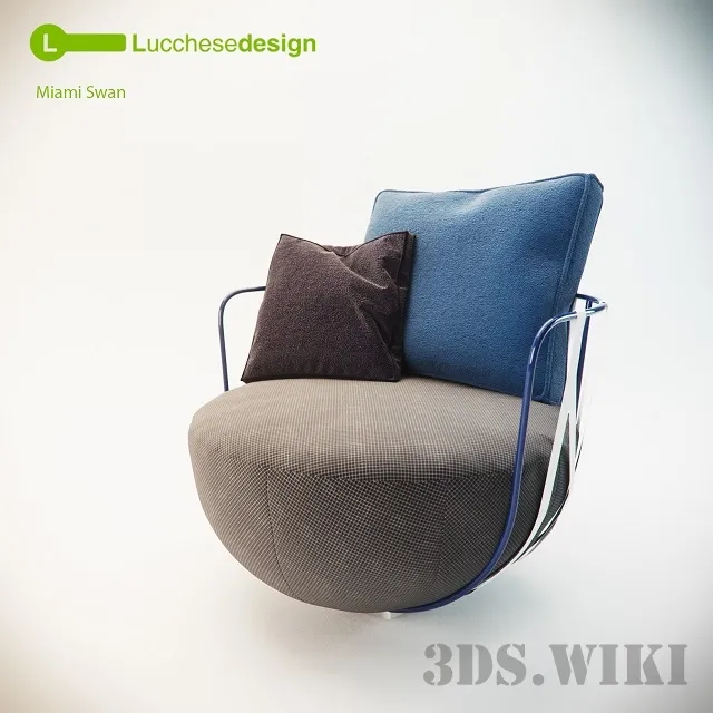 furniture – Swan chair Francesco Lucchese Miami 3D Model