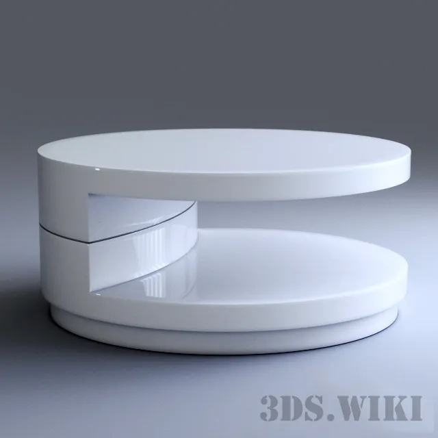 furniture – Sybil round coffee table 3D Model