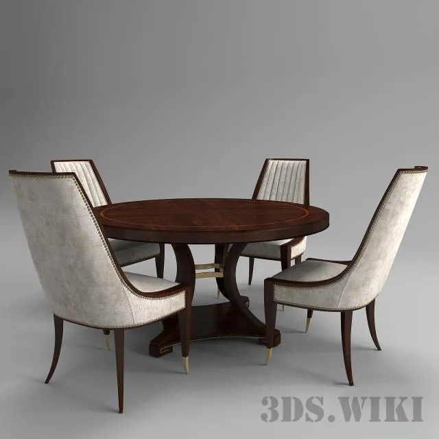 furniture – Table and chairs from the ST JAMES PLACE collection by Schnadig 3D Model furniture – Table and chairs from the ST JAMES PLACE collection by Schnadig 3D Model