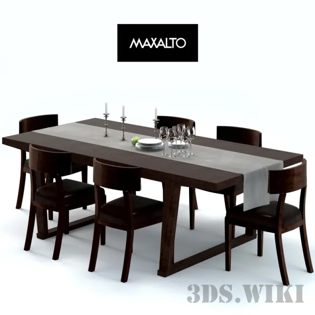 furniture – Table and chairs MAXALTO 3D Model