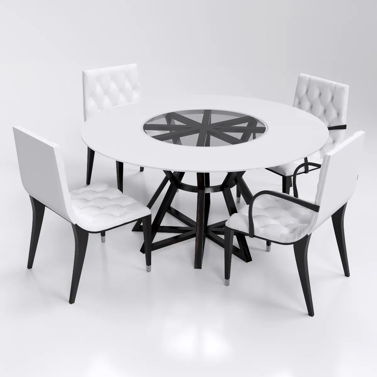 furniture – Table + chair 007 3D Model