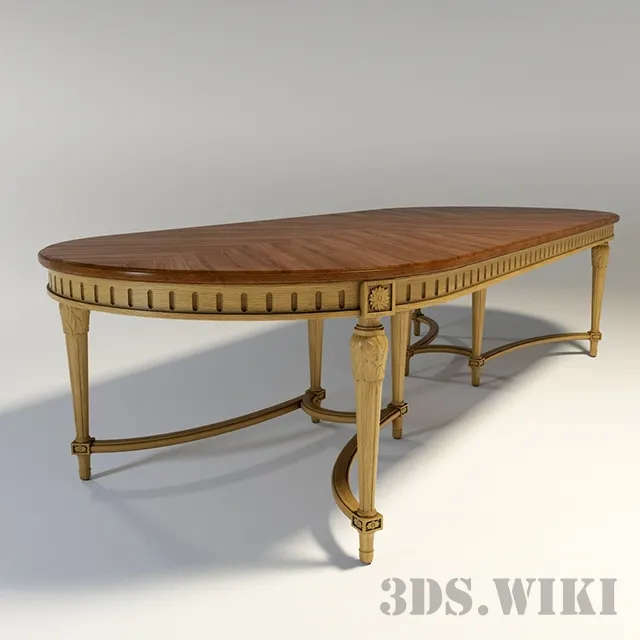 furniture – Table – Griffe cop. Verde; SALDA ARREDAMENTI factory 3D Model