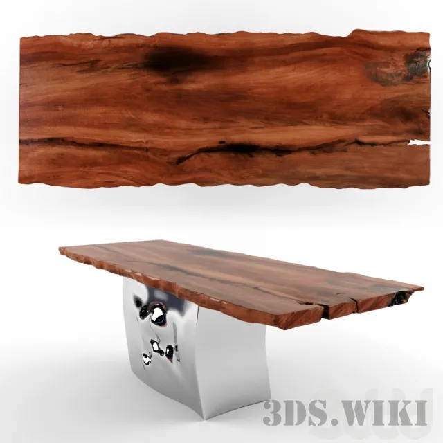 furniture – Table KAURI RIFLESSI MILLENARI By Riva 1920 3D Model