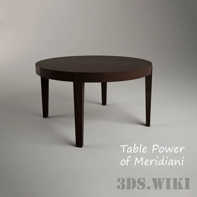 furniture – Table POWER By Meridiani 3D Model