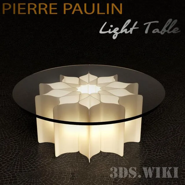 furniture – TABLE WITH ELYSEE BY PIERRE PAULIN LIGHTING 3D Model