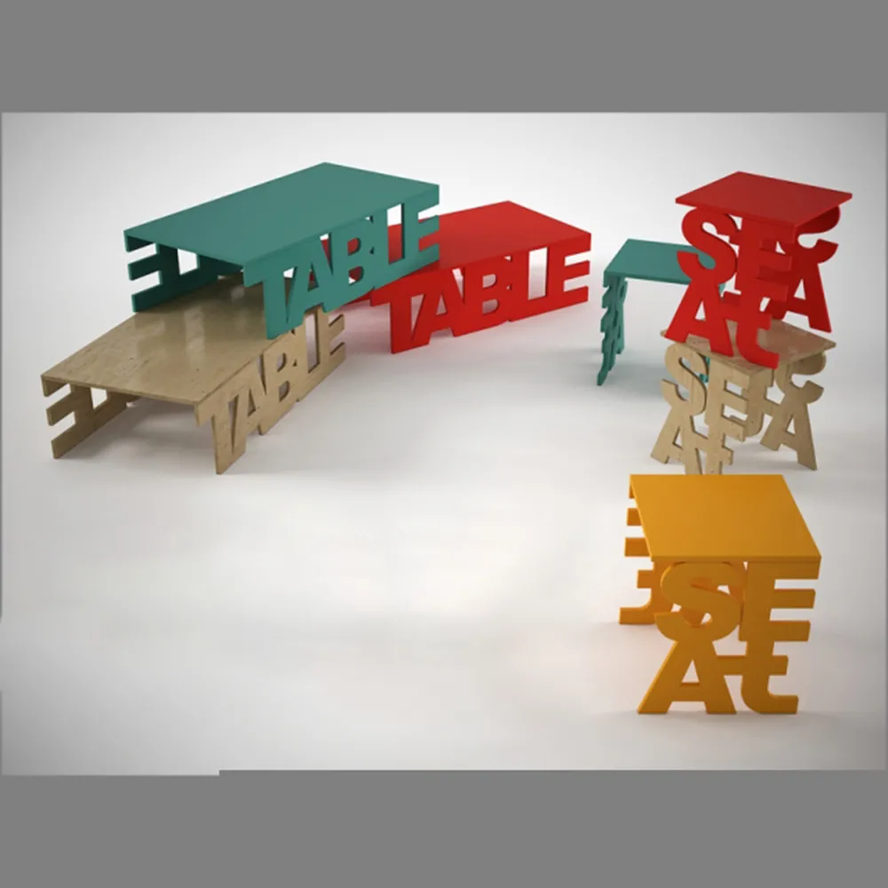 furniture – Tables and chairs Typo Furniture Collection 3D Model