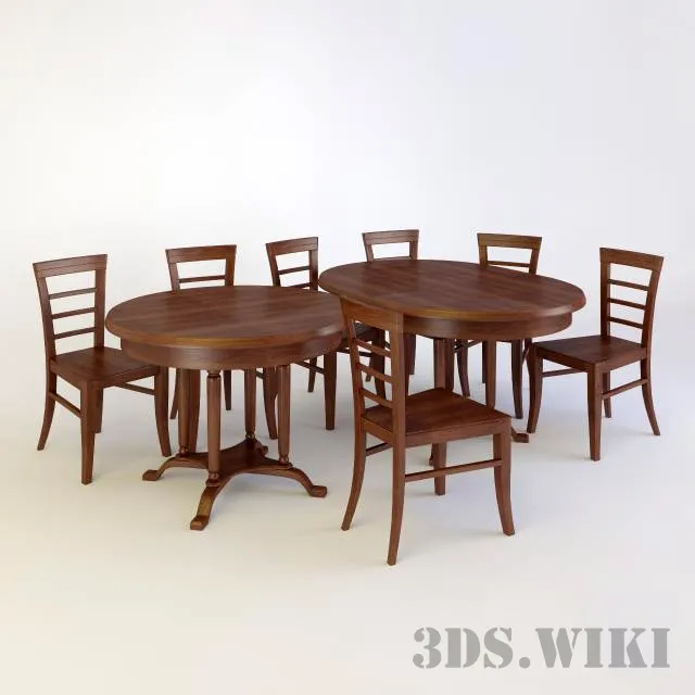 furniture – Tables and Chairs Uta Alt 17-10 & Uta Sibarit 21-14 3D Model furniture – Tables and Chairs Uta Alt 17-10 & Uta Sibarit 21-14 3D Model