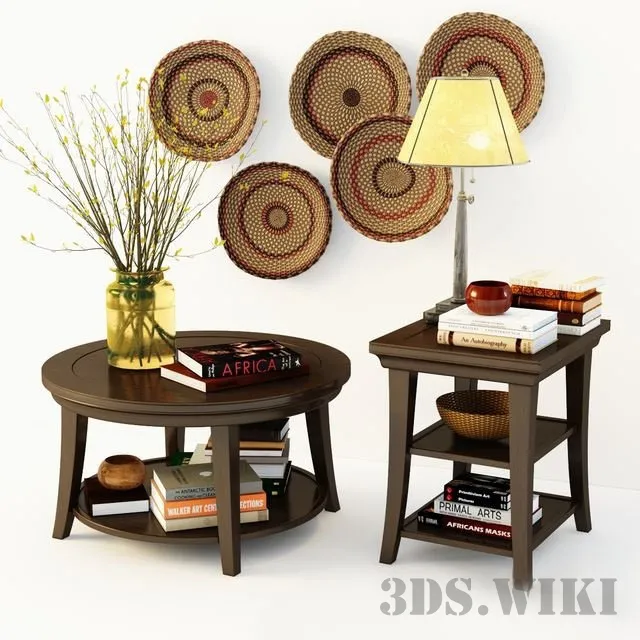 furniture – Tables and decor by Pottery Barn 3D Model