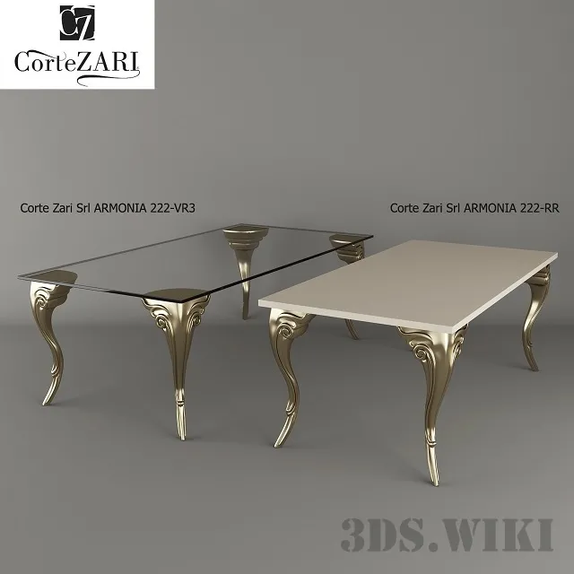 furniture – Tables Corte Zari Srl ARMONIA 222-VR3 and 222-RR 3D Model furniture – Tables Corte Zari Srl ARMONIA 222-VR3 and 222-RR 3D Model