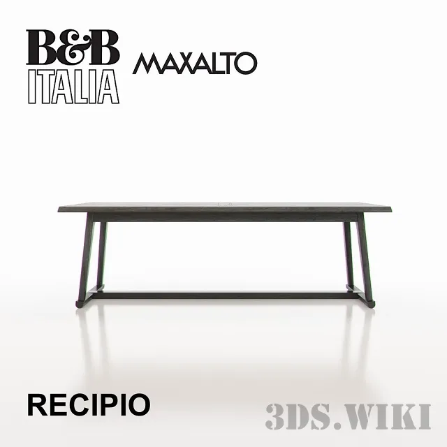 furniture – Tables Maxalto Recipio 3D Model