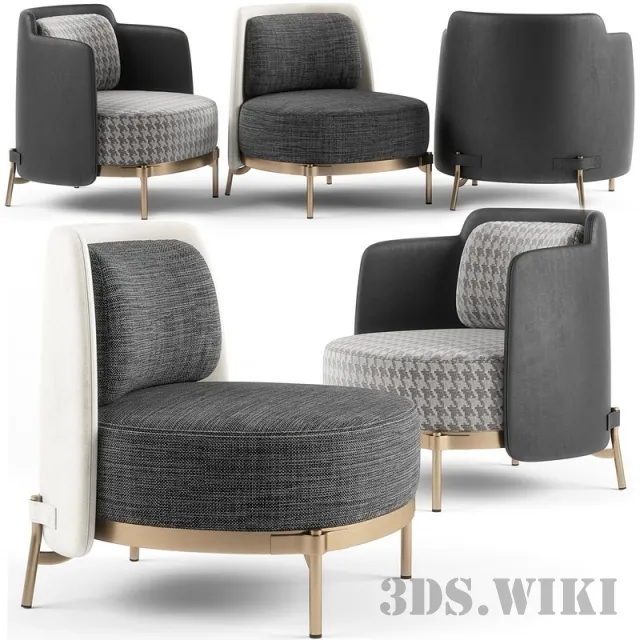 furniture – Tape armchair by Minotti 3D Model
