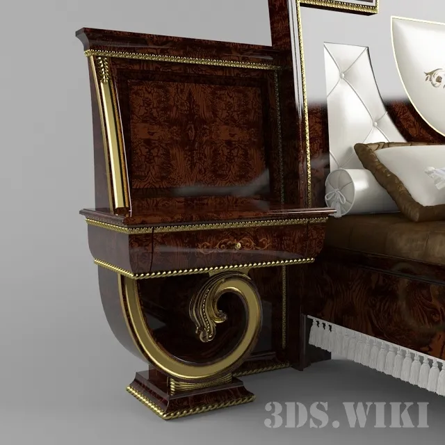 furniture – Terracotta bedside table AR Arredamenti Amadeus 1687 3D Model