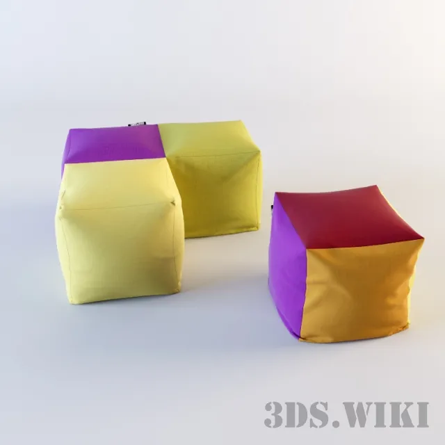 furniture – Tetris poufs 3D Model furniture – Tetris poufs 3D Model