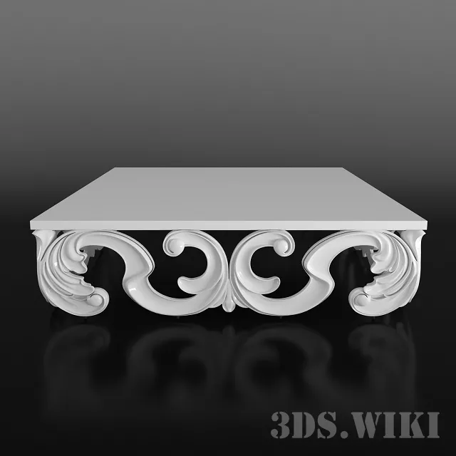 furniture – The Acanthus Coffee Table – Christopher Guy 3D Model