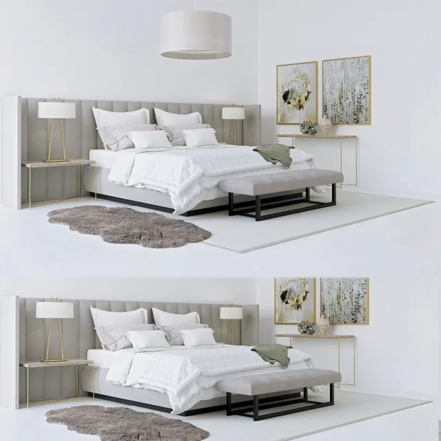 furniture – The Sofa and Chair Company Provence bedroom 3D Model furniture – The Sofa and Chair Company Provence bedroom 3D Model