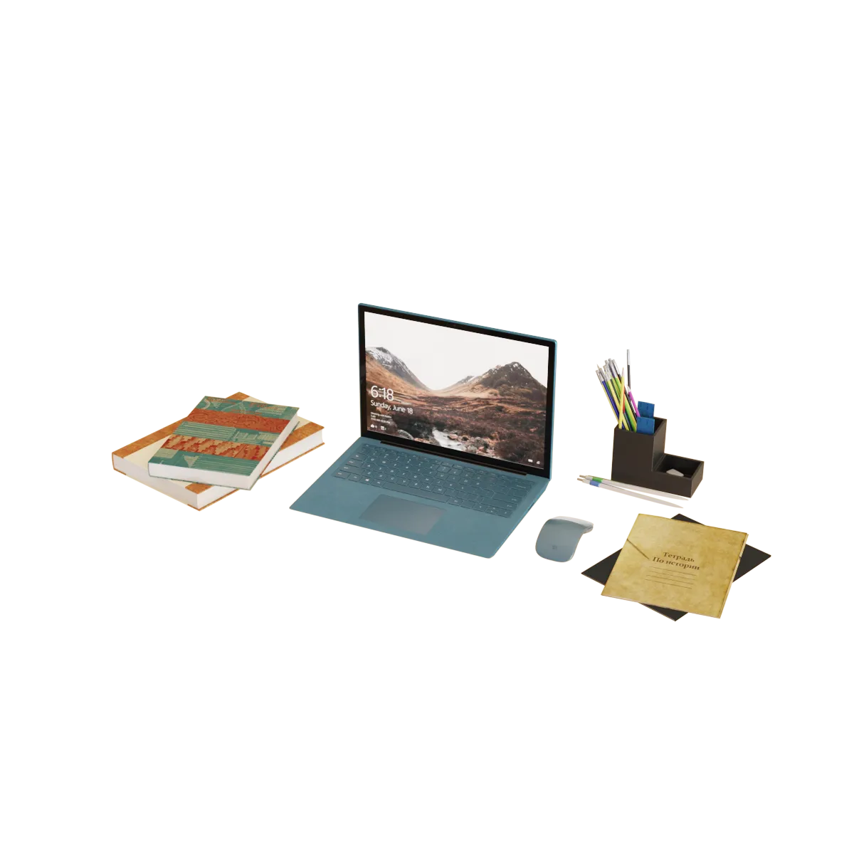 furniture – The workplace of the schoolboy 3D Model