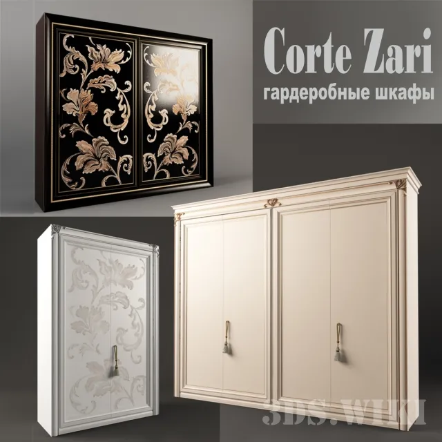 furniture – Three wardrobes by Corte Zari 3D Model