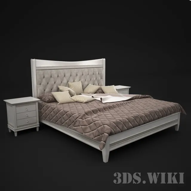 furniture – Tiffani Ciliegio Bed 3D Model