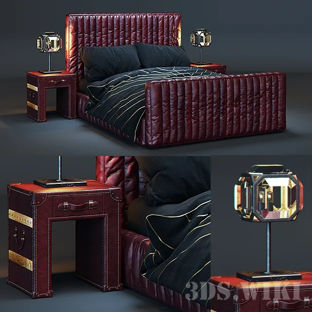 furniture – Timothy Oulton bed 3D Model furniture – Timothy Oulton bed 3D Model