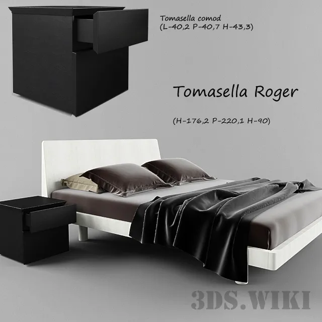 furniture – Tomasella Roger bed 3D Model
