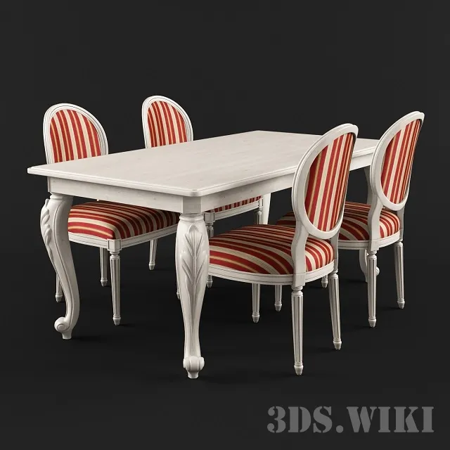 furniture – Tomassi Cucine dining group 3D Model furniture – Tomassi Cucine dining group 3D Model