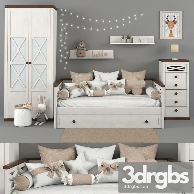 Furniture Trebol Collection Juvenil Aspas Part 01 3D Model Download Furniture Trebol Collection Juvenil Aspas Part 01 3D Model Download