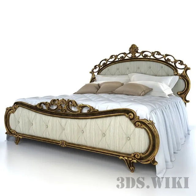 furniture – Treci Cecchini Victoria Stucco bed 3D Model furniture – Treci Cecchini Victoria Stucco bed 3D Model