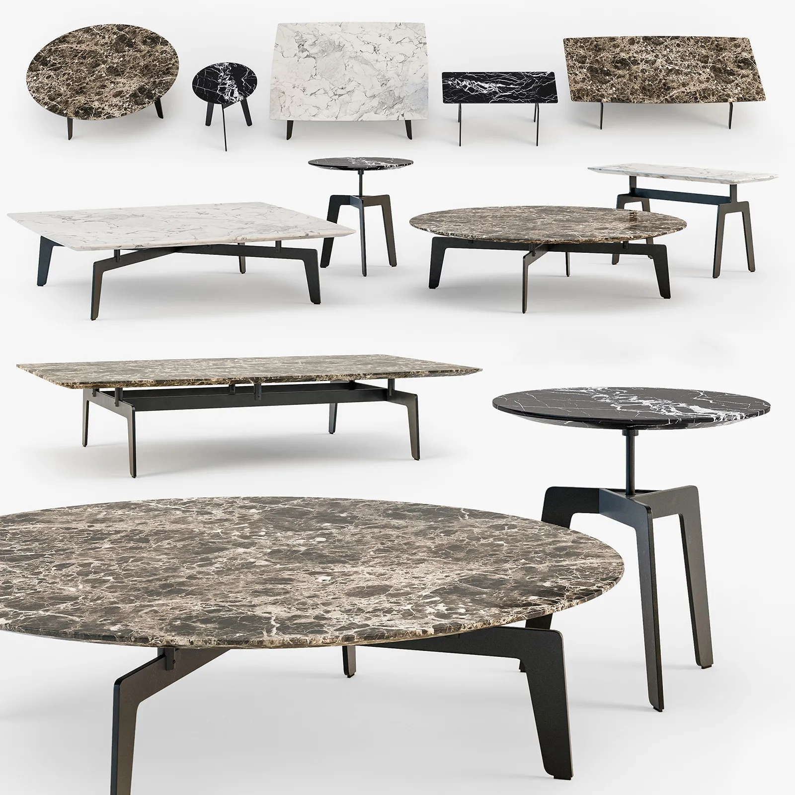 furniture – Tribeca coffee tables 02 3D Model